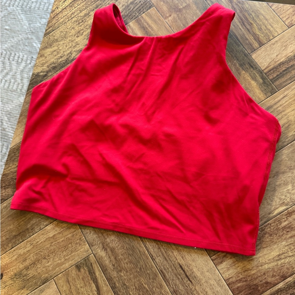 Athleta Red Sleeveless Women's Top